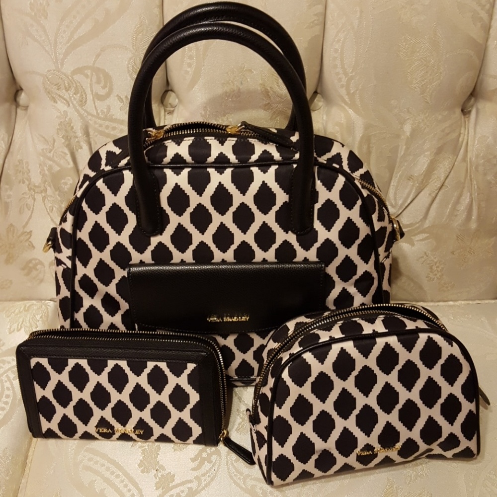 Vera Bradley Ikat Spots Bag/Wallet/Cosmetic